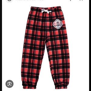 Muskoka Bear Wear PJ/Lounge Pants Red and Black Plaid - youth Unisex
